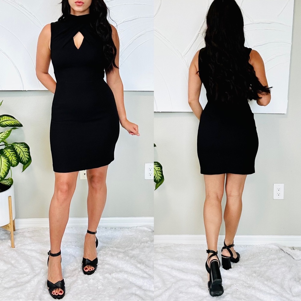 Trina Turk Contessa Twist Front Sheath Dress